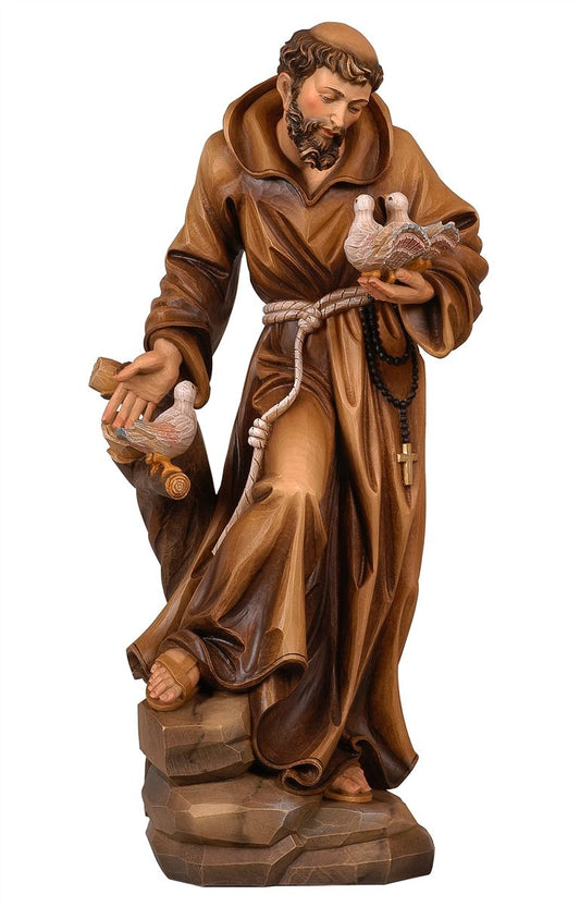 Wooden Statue of St. Francis 7.5 Inches