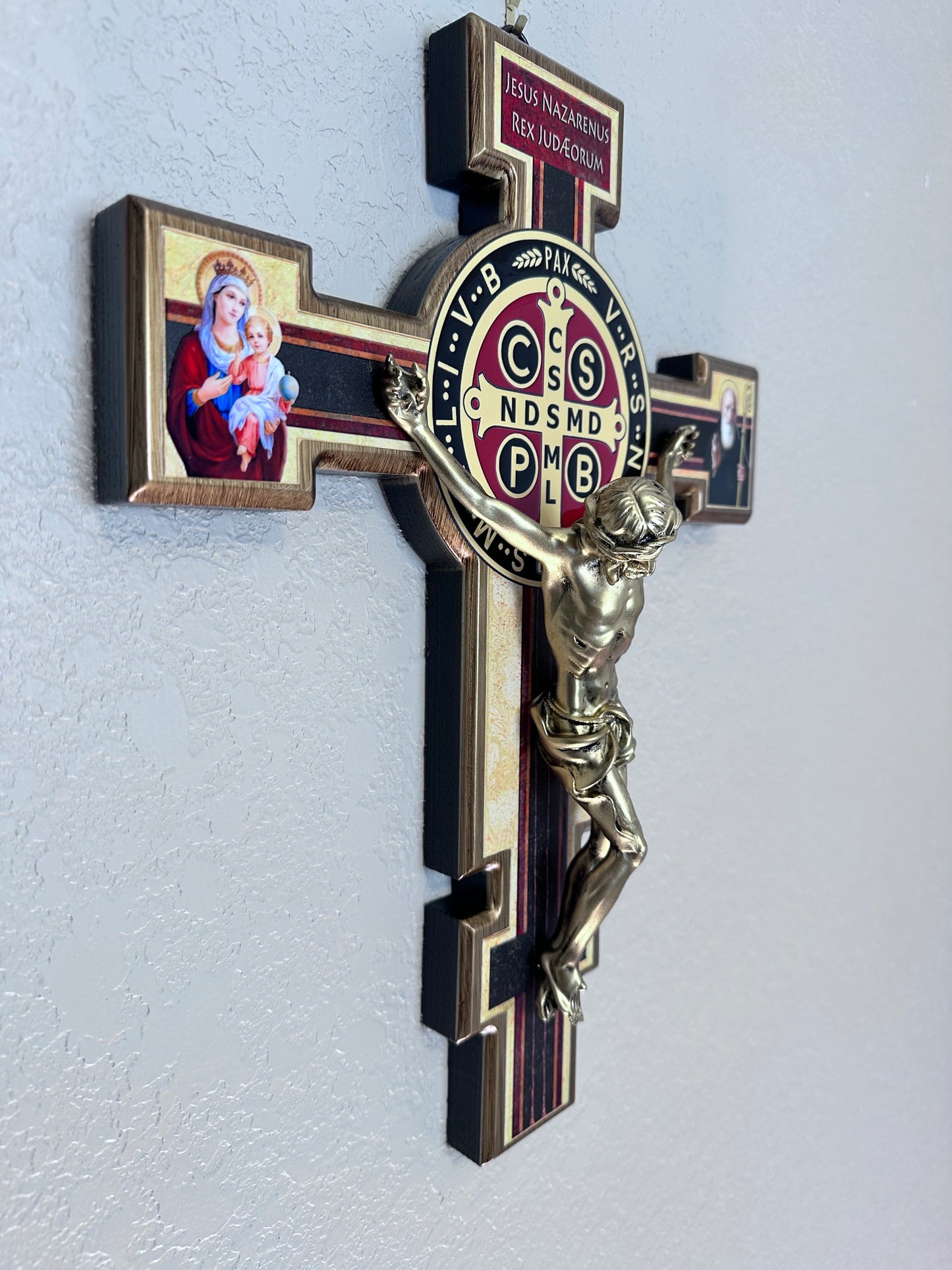 Cross of Saint Benedict Size: 15 1/4x12 inches