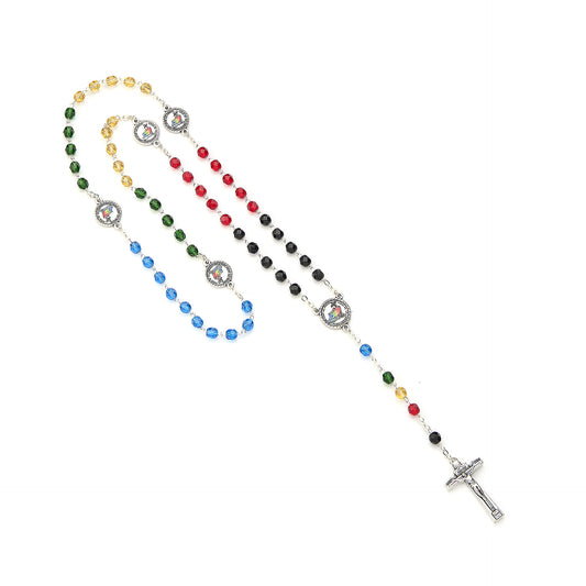 Crystal Rosary with Jubilee 2025 Medals