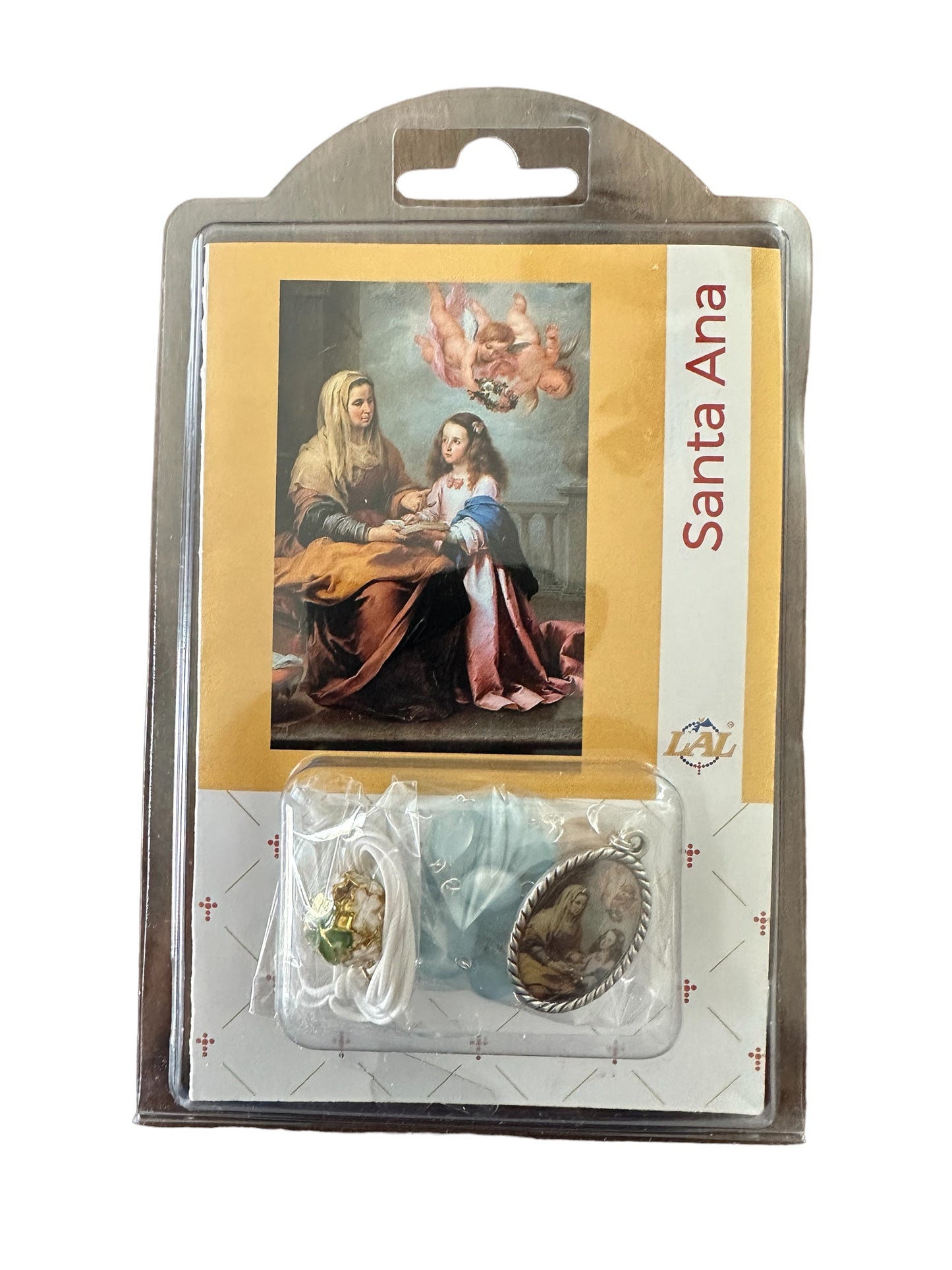 Santa Ana Rosary with Imitation Mother of Pearl Beads