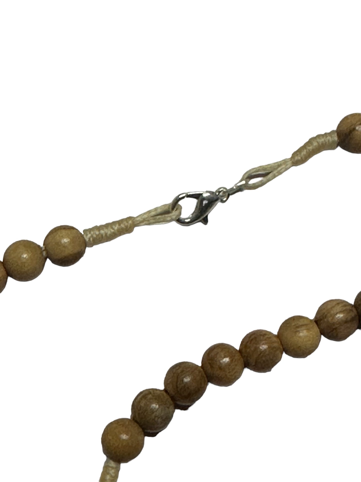 ROSARY NECKLACE IN OLIVE WOOD ST BENEDICT