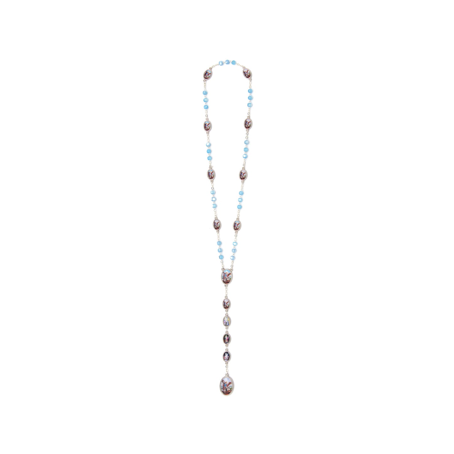 Rosary of Saint Michael the Archangel with Imitation Mother of Pearl Beads